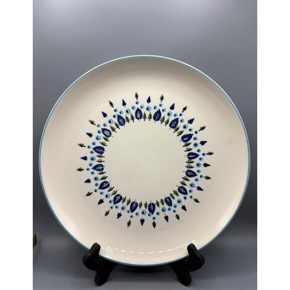 Vtg MCM Marcrest Swiss Alpine Chalet 3 Pc Platter Serving Bowl - Picture 11 of 14